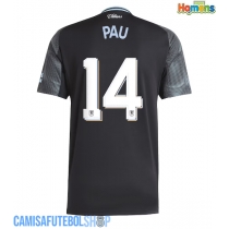 Camisa de time de futebol Aston Villa Pau Torres #14 Replicas 2º Equipamento 2025-26 Manga Curta
